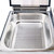 Omcan USA 44407 16.4" W 3 Qt. Capacity Electric Countertop Stainless Steel Steamer - 120 Volts 1-Ph
