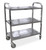 Omcan USA 24418 66 Lbs. Maximum Load Capacity 3 Shelf Stainless Steel Bussing Cart