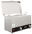 Omcan USA 44182 16.26" W x 11.02" D Stainless Steel Countertop Double Pot Sauce Warmer - 120 Volts 400 Watts