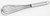 Omcan USA 80082 14" L Stainless Steel Piano Whip