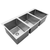 Omcan USA 44604 12" H x 25" W x 55" D Stainless Steel 3 Compartment Drop-In sink