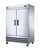 Omcan USA 50026 54" W Stainless Steel Exterior Reach-In 2 Section Refrigerator - 110 Volts