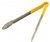 Omcan USA 80552 16" Stainless Steel with Yellow Plastic Coated Handle Utility Tongs