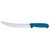 Omcan USA 12315 8" Stainless Steel Blue Handle Curved Breaking Knife