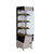 Omcan USA 39537 19.04"W Stainless Steel Floor Model Heated Display Case - 220 Volts 1-Ph