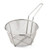Omcan USA 80381 9.5" Dia. x 5.75" H Nickel Plated Steel Round Medium Mesh Fry Basket