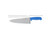 Omcan USA 11992 8" Stainless Steel Blue Handle Medium Blade Chef Knife
