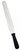 Omcan USA 80001 10" x 1.38" Stainless Steel Blade with Black Plastic Handle Bakery Spatula