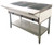 Omcan USA 46574 3 Full Size Pan Stainless Steel Electric Open Well Steam Table - 208-240 Volts