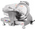 Omcan USA 41710 9" Belt-Driven Meat Slicer with Blade Locker