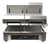 Omcan USA 39582 23.3"W Stainless Steel Double Electric Countertop Salamander and Broiler - 240 Volts 1-Ph