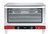 Omcan USA 44307 Stainless Steel Single Deck Full Size Electric Countertop Convection Oven - 220 Volts 1-Ph