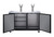 Omcan USA 50064 Two 0.5 Kegs Capacity Black Stainless Steel 2 Dispensers Draft Beer Cooler - 115 Volts 0.2 HP