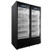 Omcan USA 41218 41.6 Cu. Ft. Black Reach In Elite Series Refrigerated Display - 115 Volts 1-Ph