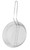 Omcan USA 80379 12" Dia. x 3" H Nickel Plated Steel Round Fine Mesh Culinary Basket