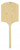 Omcan USA 80607 16" x 18" Blade Rectangular Pizza Peel with 42" L and Wooden Handle