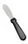 Omcan USA 80042 3.62" x 1.25" Stainless Steel Blade Black Handle Sandwich Spreader