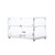 Omcan USA 44373 21.8" W x 14.2" D x 14.8" H Curved Front Glass and Stainless Steel Countertop Display Case
