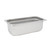 Omcan USA 80268 4" Deep Stainless Steel Solid 0.33 Size Steam Table Pan