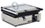 Omcan USA 11377 10" x 14" Grooved Top and Bottom Single Elite Series Sandwich Grill - 110 Volts