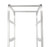 Omcan USA 13498 6 Lugs Aluminum Full Size Mobile Lug Rack