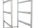 Omcan USA 13498 6 Lugs Aluminum Full Size Mobile Lug Rack