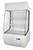 Omcan USA 41465 37.2" W x 34.5"D x 59.84"H White Floor Model Display Case - 110 Volts 1-Ph