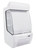 Omcan USA 41465 37.2" W x 34.5"D x 59.84"H White Floor Model Display Case - 110 Volts 1-Ph