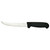 Omcan USA 11758 6" Stainless Steel Black Handle Curved Boning Knife