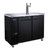 Omcan USA 50063 Two 0.5 Kegs Capacity Black Stainless Steel 1 Dispenser Draft Beer Cooler - 115 Volts 0.2 HP