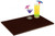 Omcan USA 80362 18" x 12" Brown Bar Service Mat