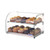 Omcan USA 44372 21.8" W x 14.8" D x 14.8" H Curved Front Glass and Stainless Steel Countertop Display Case