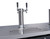 Omcan USA 50065 Three 0.5 Kegs Capacity Black Stainless Steel 2 Dispensers Draft Beer Cooler - 115 Volts 0.25 HP