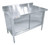 Omcan USA 28643 60"W x 30"D x 38"H Stainless Steel 4" Backsplash Work Table