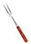 Omcan USA 14145 12.5" Stainless Steel Blade Wood Handle Fork