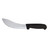 Omcan USA 11863 6" Black Handle Curved Skinning Knife