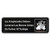 Winco SGN-360 9"W x 3"H Black Information Sign