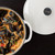 Lodge EC7D13 12.9375" Round Oyster White Porcelain Enameled Cast Iron Dutch Oven
