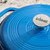 Lodge EC7D33 7.5 Qt. Blue Porcelain Enameled Cast Iron Round Dutch Oven with Cover