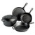 Lodge L5HS3 5-Piece Seasoned with Oil Cast Iron Cookware Set (1 Set)