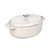 Lodge EC7OD13 7 Qt. Round Oyster White Porcelain Enameled Cast Iron Dutch Oven