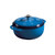 Lodge EC4D33 4.6 Qt. Blue Porcelain Enameled Cast Iron Round Dutch Oven with Cover