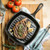 Lodge L8SGP3 10.5" Dia. x 2.62" H Square with Helper Handle Cast Iron Grill Pan (3 Each per Case)
