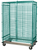 Quantum MD2436-70SECP 70" H x 36" W x 24" D Green Epoxy Coated Finish Mobile with Dolly Base Security Unit