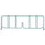 Quantum DIV21P 21" D x 8" H Green Epoxy Wire Shelf Divider