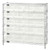 Quantum WR6-36-1236-107CL 36" W x 12" D Chrome Plated 6 Shelves Bin Wire Shelving System