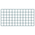 Quantum SG-1836P 36" W x 18" H Green Epoxy Antimicrobial Finish Store Grid Panel