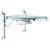 Quantum WC14-CB1424C 24" W x 14" D Chrome Plated Finish Cantilever Single Shelf Post Wall Mount