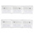 Quantum HNS210CL Complete Package with 6 Clear Bin QUS210 and 2 Bin Rails Hang-n-Stack Bin