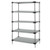 Quantum WRS5-54-1872SS 72" W x 18" D Stainless Steel Solid Shelving Starter Kit